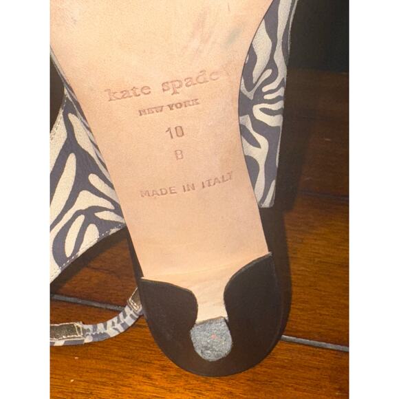 Kate spade zebra print heel size 10B - Picture 4 of 7